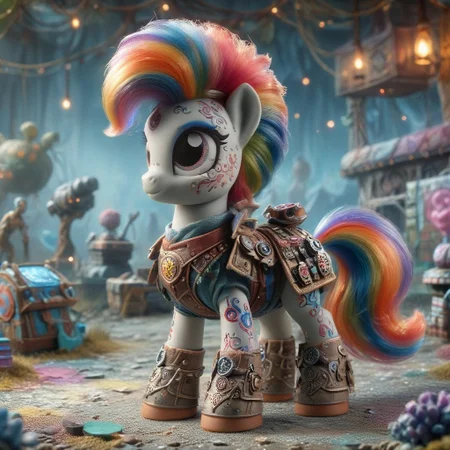 4k, everything is technology, extremely detailed wide view of amazing scene, ((futuristic dalek next to a clown pony)), ((advanced warfare)), ((high-tech combat)), ((military technology)), in ((futuristic highly detailed cyber)) with ((war-torn setting)), ((battlefield environment)), ((styled with armored aesthetic)), ((featuring quantum warfare design)), ((military precision)), ((advanced technology)), ((futuristic warfare)), with ((futuristic plasma effects)), ((combat warfare atmosphere)), ((battlefield ambiance)), ((war-torn environment)), (HD, masterpiece, best quality, hyper detailed, ultra detailed, super realistic),amazing, combinestyle, Pony_MLP_v1.8SDXL, ral-ltlpowny, add-detail-xl<lora:sdxl\morph\CombineStyle-HalfLife2-SDXL.safetensors:1.02:1.02> <lora:sdxl\character\Pony_MLP_v1.8SDXL.safetensors:1.0:1.0> <lora:sdxl\character\ral-ltlpowny-sdxl.safetensors:1.07:1.07> <lora:sdxl\enhancment\add-detail-xl.safetensors:0.6:0.6>