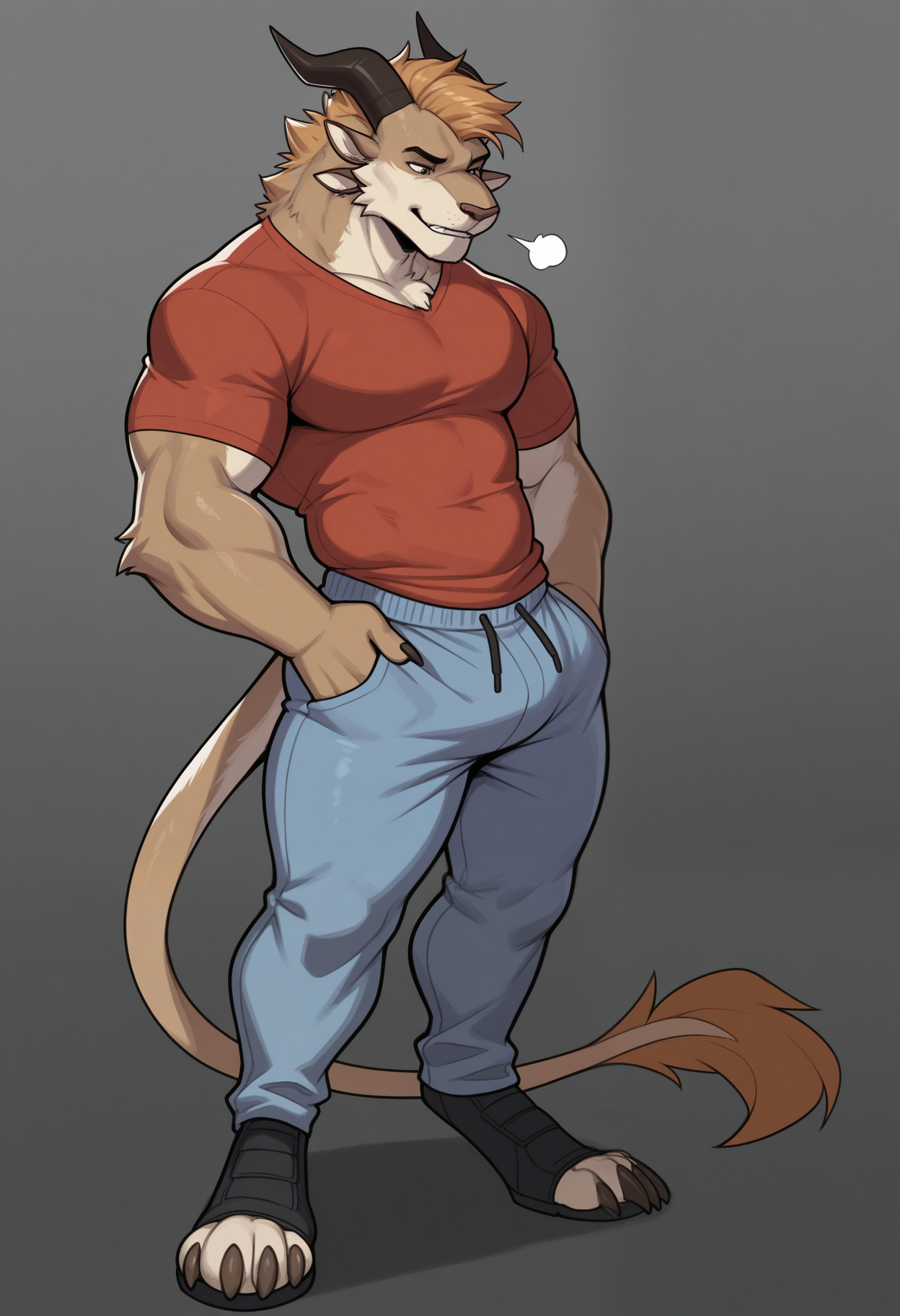 masterpiece,best quality,amazing quality, 1boy, solo, ch4rr, furry, full body, shirts pants, 