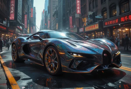 (masterpiece:1.1), (highest quality:1.1), (HDR:1.0), (CyberPunkAI city:1.1), ominous looking (futuristic car:1.2), iridescent paint, highly detailed rims, glowing rims, intricate details, (golden ratio, masterpiece:1.2), city background, (photorealistic, insane quality, best quality:1.4), extremely detailed, highest detail, highly detailed, incredibly detailed
, detailed, realistic, 8k uhd, high quality, sbfte, Midjourney_Whisper