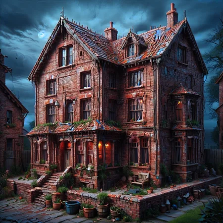 An ais-brickz ais-olde house, dark and cloudy night <lora:Bricks_Style_SDXL:0.9> <lora:Old_Style_SDXL:0.75>