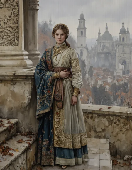 By Jakub Rozalski.
Masterpiece, best quality, ultra high res, beautiful, visually stunning, elegant, incredible details, award-winning art.