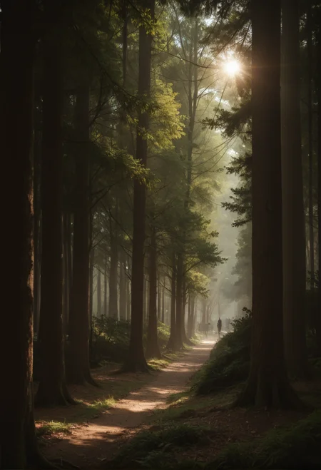 score_9,score_8_up,score_7_up,8k,,ruanyi0715,tree,dappled sunlight,overgrown,<lora:0715 dark forest_v1_pony:1>