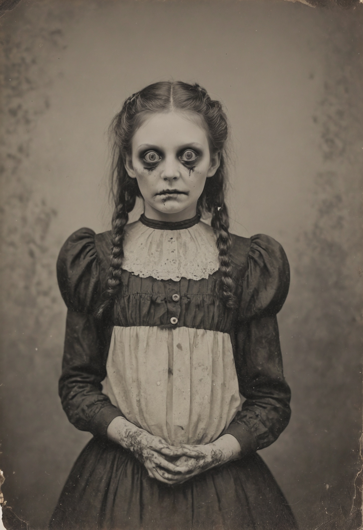 antique photo, nameless one, style of horror novel,  <lora:Antique_Photo:1>