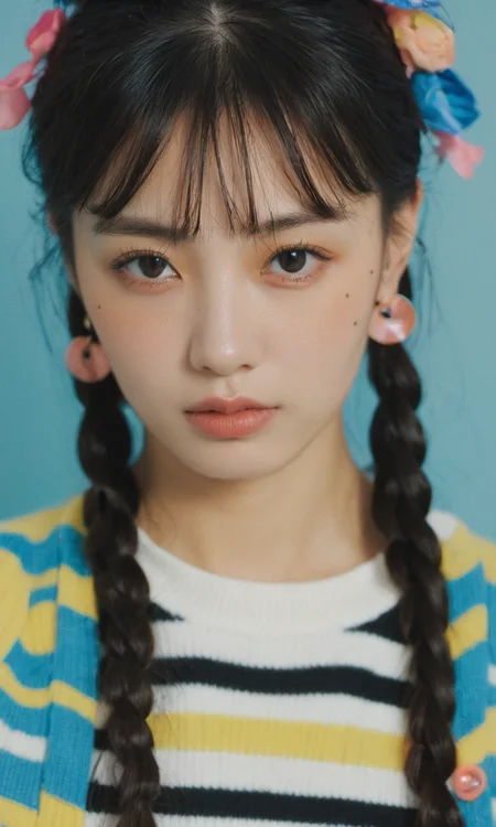 xxmixgirl, kooky portraits of 80âs mall teens in retro clothing, shot on VHS