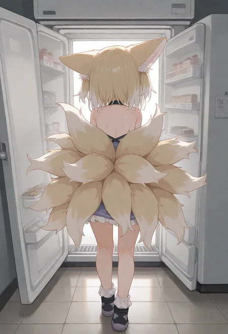 1girl, suzuran (arknights), walking to refrigerator, 
(zankuro:0.2), wagashi \(dagashiya\), chen bin, very awa, very aesthetic, masterpiece, best quality, amazing quality, absurdres  <lora:ponyv6_noobV1_2_adamW:0.5> <lora:n_XLNBVP1lokrV6311P:0.2> <lora:748cmXLNBVP1lokrV6311PZ:0.2> <lora:ricotte2:0.2>