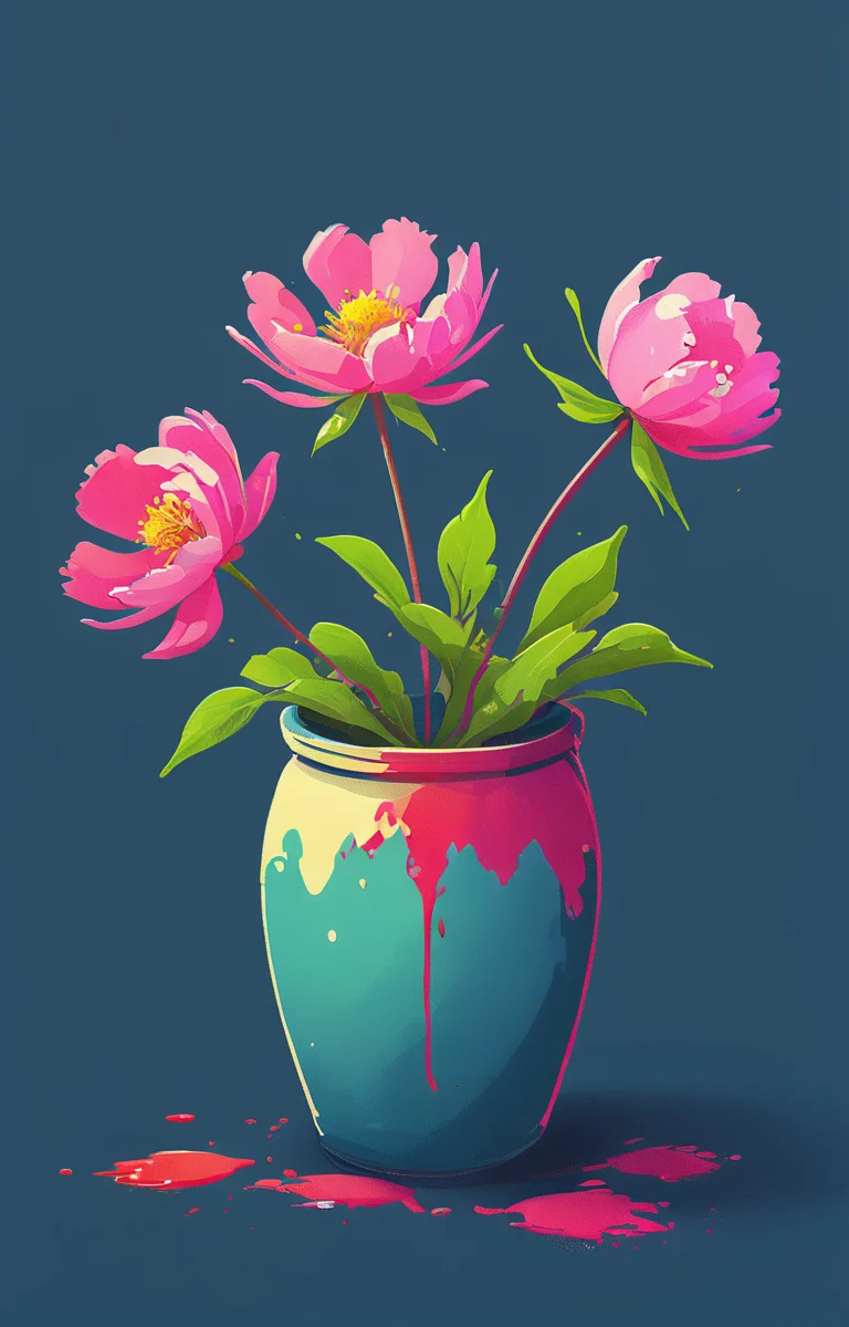 masterpiece,best quality,<lora:tbh20-sdxl:0.9>,illustration, decaying peonies