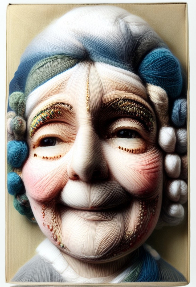 Yarnworld, painting, female face, score_9, score_8_up, score_7_up, score_6_up, score_5_up, score_4_up, UHD, 8K, masterpiece, detailed, ultra_high_resolution, lots of detail, OverallDetailXL, detailxl, Masterpiece, 32k, (r3mbr4ndt:2.9), Rembrandt Style, akoya_matama, fully dressed, sailors hat.