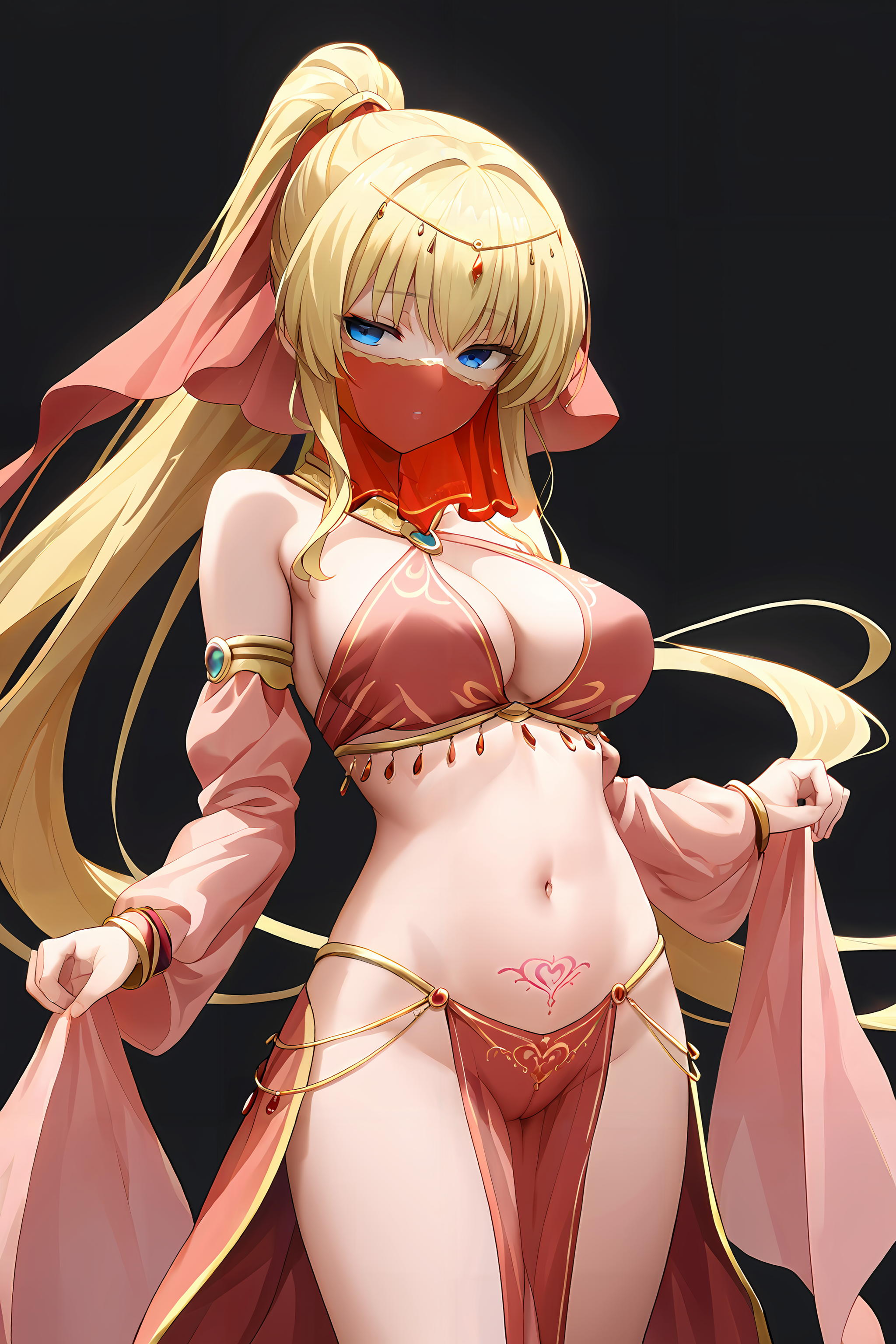 (ries:1.3),half closed eyes,parted lips,blonde hair,blue eyes,dancer,pink harem outfit,arabian clothes,1girl,breasts,ponytail,very long hair,large breasts,no legwear,see-through,pubic tattoo,cleavage,bare shoulders,detached sleeves,jewelry,pink pelvic curtain,mouth veil,veil,shawl,navel,bare legs,cowboy shot,standing,simple background,<lora:EXSTIA-Chevalier-000006:1>,, score_9, score_8_up, score_7_up,source_anime,(masterpiece),(best quality),(ultra-detailed),(best illustration),(best shadow),(absurdres),(detailed background),(very aesthetic),, score_9, score_8_up, score_7_up,source_anime,(masterpiece),(best quality),(ultra-detailed),(best illustration),(best shadow),(absurdres),(detailed background),(very aesthetic),, score_9, score_8_up, score_7_up,source_anime,(masterpiece),(best quality),(ultra-detailed),(best illustration),(best shadow),(absurdres),(detailed background),(very aesthetic),, score_9, score_8_up, score_7_up,source_anime,(masterpiece),(best quality),(ultra-detailed),(best illustration),(best shadow),(absurdres),(detailed background),(very aesthetic),, score_9, score_8_up, score_7_up,source_anime,(masterpiece),(best quality),(ultra-detailed),(best illustration),(best shadow),(absurdres),(detailed background),(very aesthetic),, score_9, score_8_up, score_7_up,source_anime,(masterpiece),(best quality),(ultra-detailed),(best illustration),(best shadow),(absurdres),(detailed background),(very aesthetic),, score_9, score_8_up, score_7_up,source_anime,(masterpiece),(best quality),(ultra-detailed),(best illustration),(best shadow),(absurdres),(detailed background),(very aesthetic),, score_9, score_8_up, score_7_up,source_anime,(masterpiece),(best quality),(ultra-detailed),(best illustration),(best shadow),(absurdres),(detailed background),(very aesthetic),, score_9, score_8_up, score_7_up,source_anime,(masterpiece),(best quality),(ultra-detailed),(best illustration),(best shadow),(absurdres),(detailed background),(very aesthetic),, score_9, score_8_up, score_7_up,source_anime,(masterpiece),(best quality),(ultra-detailed),(best illustration),(best shadow),(absurdres),(detailed background),(very aesthetic),, score_9, score_8_up, score_7_up,source_anime,(masterpiece),(best quality),(ultra-detailed),(best illustration),(best shadow),(absurdres),(detailed background),(very aesthetic),, score_9, score_8_up, score_7_up,source_anime,(masterpiece),(best quality),(ultra-detailed),(best illustration),(best shadow),(absurdres),(detailed background),(very aesthetic),, score_9, score_8_up, score_7_up,source_anime,(masterpiece),(best quality),(ultra-detailed),(best illustration),(best shadow),(absurdres),(detailed background),(very aesthetic),, score_9, score_8_up, score_7_up,source_anime,(masterpiece),(best quality),(ultra-detailed),(best illustration),(best shadow),(absurdres),(detailed background),(very aesthetic),, score_9, score_8_up, score_7_up,source_anime,(masterpiece),(best quality),(ultra-detailed),(best illustration),(best shadow),(absurdres),(detailed background),(very aesthetic),, score_9, score_8_up, score_7_up,source_anime,(masterpiece),(best quality),(ultra-detailed),(best illustration),(best shadow),(absurdres),(detailed background),(very aesthetic),, score_9, score_8_up, score_7_up,source_anime,(masterpiece),(best quality),(ultra-detailed),(best illustration),(best shadow),(absurdres),(detailed background),(very aesthetic),, score_9, score_8_up, score_7_up,source_anime,(masterpiece),(best quality),(ultra-detailed),(best illustration),(best shadow),(absurdres),(detailed background),(very aesthetic),, score_9, score_8_up, score_7_up,source_anime,(masterpiece),(best quality),(ultra-detailed),(best illustration),(best shadow),(absurdres),(detailed background),(very aesthetic),, score_9, score_8_up, score_7_up,source_anime,(masterpiece),(best quality),(ultra-detailed),(best illustration),(best shadow),(absurdres),(detailed background),(very aesthetic),, score_9, score_8_up, score_7_up,source_anime,(masterpiece),(best quality),(ultra-detailed),(best illustration),(best shadow),(absurdres),(detailed background),(very aesthetic),, score_9, score_8_up, score_7_up,source_anime,(masterpiece),(best quality),(ultra-detailed),(best illustration),(best shadow),(absurdres),(detailed background),(very aesthetic),, score_9, score_8_up, score_7_up,source_anime,(masterpiece),(best quality),(ultra-detailed),(best illustration),(best shadow),(absurdres),(detailed background),(very aesthetic),, score_9, score_8_up, score_7_up,source_anime,(masterpiece),(best quality),(ultra-detailed),(best illustration),(best shadow),(absurdres),(detailed background),(very aesthetic),