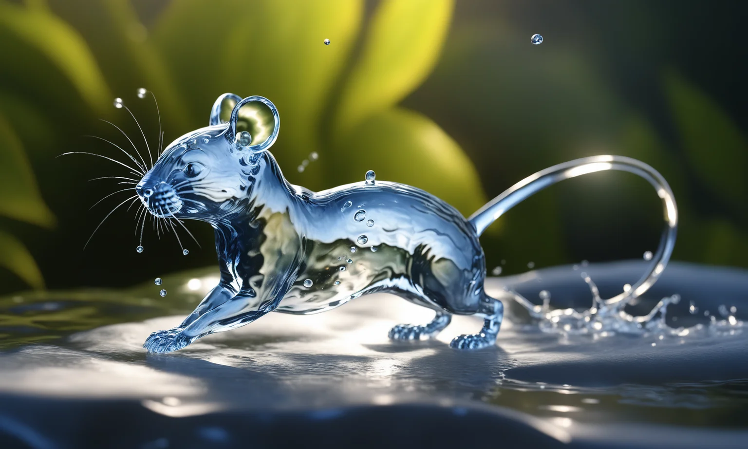 <lora:watercd_xl-000008:0.7>,a transparent water elemental rat made of (watercd_xl,wavy,brightness,contortion,abstract) in pool,water eyes,water hairs,water body,splash water,water drops,no humans,long-focus,tilt-shift,outdoors,on water,full body,chinese zodiac,cutie,cute,still life,front view,facing viewer,looking at viewer,ethereal fantasy concept art,magnificent,epic,majestic,magical, emotional,harmonious,high budget,moody,epic,gorgeous,perfect lighting,realistic,photorealistic,photographic,photo (medium),real,moody lighting,volumetric lighting,reality ray tracing,8K,HDR,UHD,masterpiece,best quality,highly detailed,high resolution,finely detail,extremely detailed,ultra detailed,wallpaper