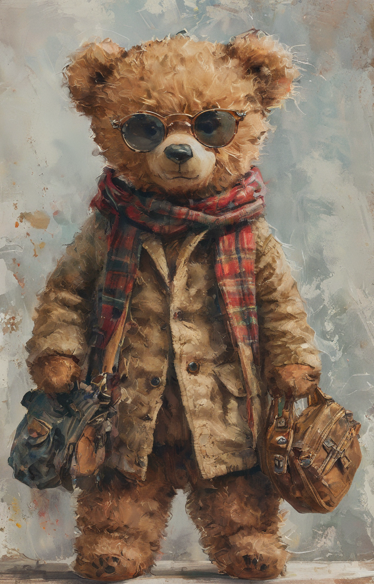 masterpiece,best quality,<lora:tbh37-sdxl:0.9>,illustration,teddy bear, animals