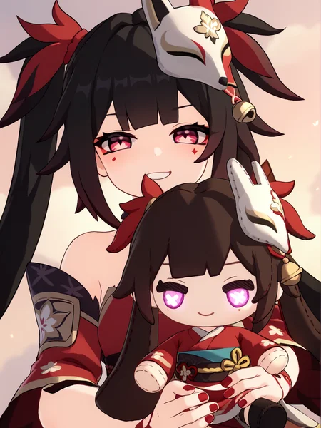 score_7_up, score_6_up, score_5_up, source_anime,
<lora:sparkle.pony.v2:1>, hisparkle, spdoll, smug, red nails, looking at viewer,
<lora:holding_fufu_doll_pony_d16:0.8>, holding character doll,