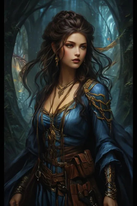 Magic the gathering style, masterpiece,best quality,ultra_detailed,1girl, solo, half body, magnificent, celestial, ethereal, painterly, epic, majestic, magical, fantasy art, card art, dreamy