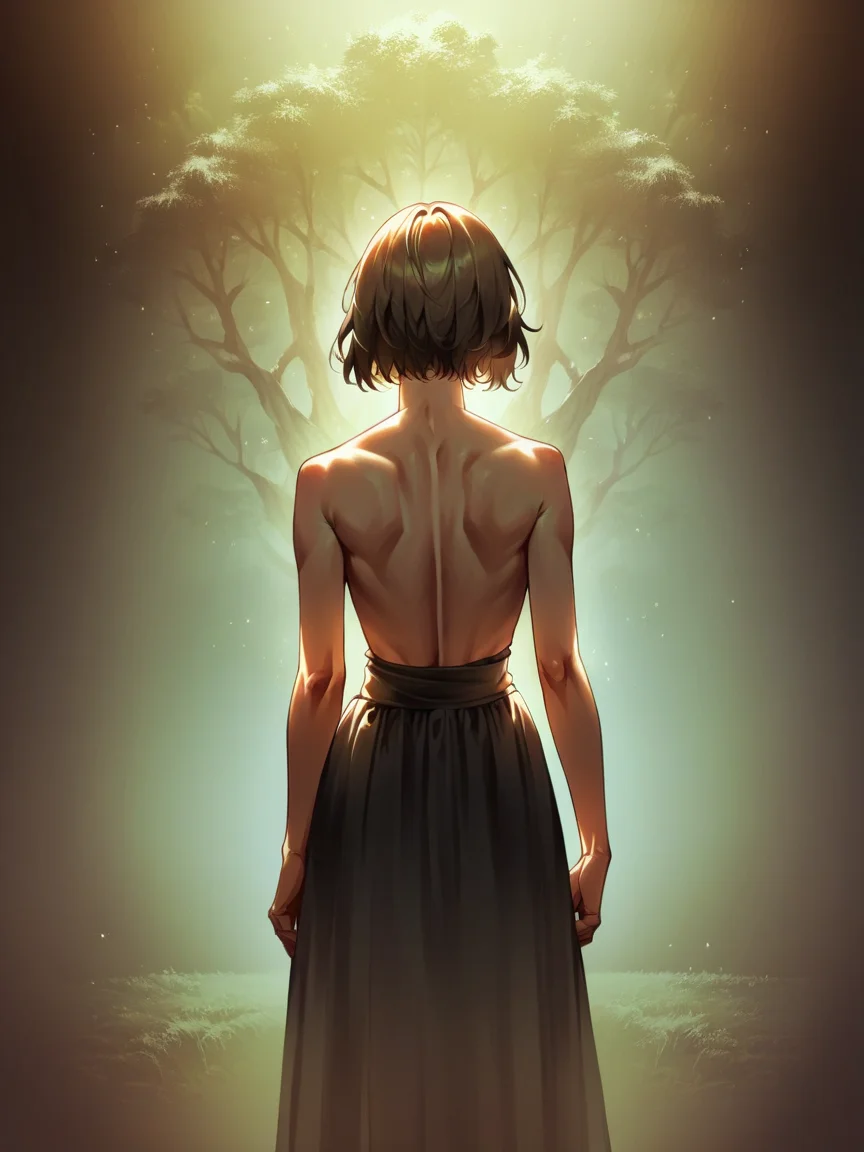 score_9, score_8_up, score_7_up, score_6_up, score_5_up, score_4_up, woman, m00dygr33n, back lit, <lora:m00dygr33nXLP:0.8>