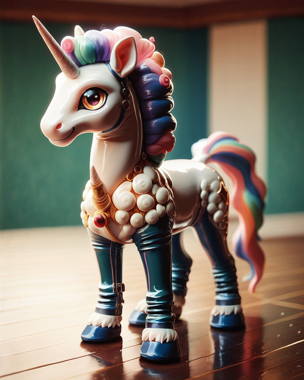 1score_9, score_8_up, score_7_up, intricate details, 
<lora:Latex_World_Morph:1>, Latex, latex 
1boy(feral furry, 
unicorn
full body, looking at the viewer:2, solo, smiling), detailed background, depth of field, subsurface scattering, 
<lora:ral-chrosc-clr:0.3>, ral-chrosc-clr,
<lora:xl_more_art-full_v1:0.4>,
<lora:add-detail-xl:0.4>