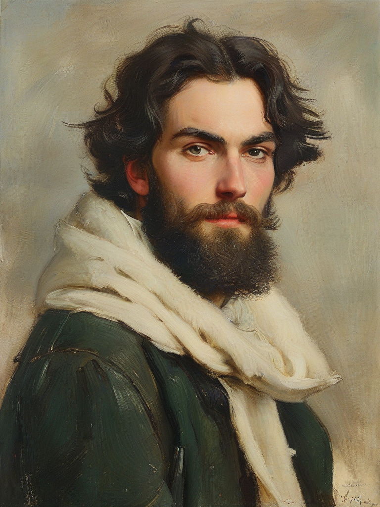 masterpiece,best quality,<lora:tbh104-sdxl:1>,portrait of character,style of Edwin Austin Abbey,