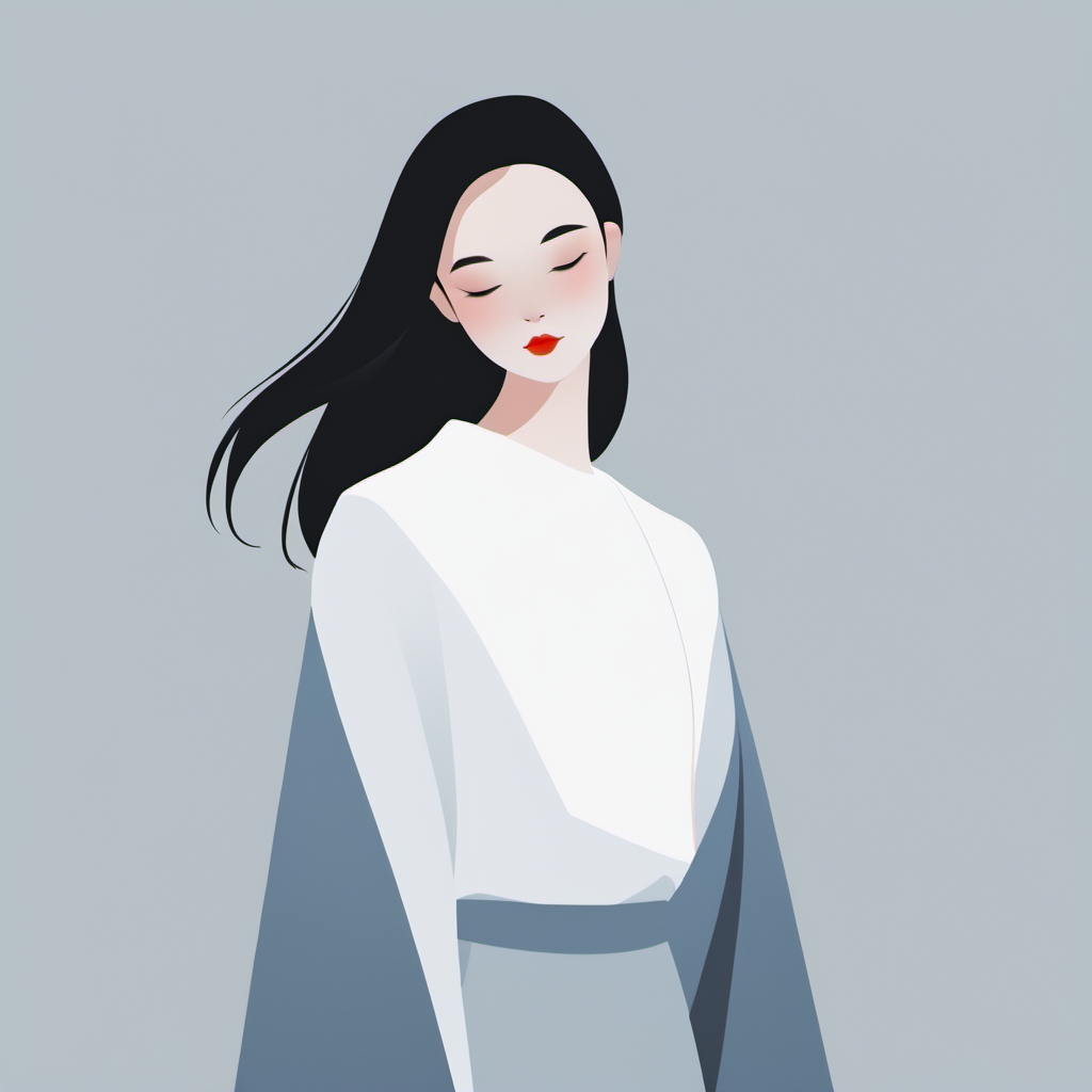 1girl,minimalism <lora:minimalism:1>