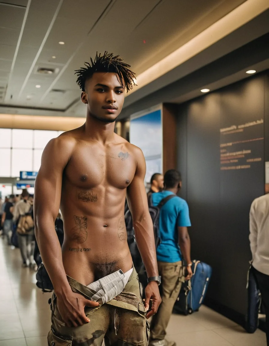 (masterpiece), (best quality), (ultra-detailed), goofyjamal big black penis bbc pulled out while looking at viewer, bbc, short hair, shirt, black hair, big black cock pulled out of shorts, 1boy, navel, closed mouth, underwear, nipples, jacket, male focus, multiple boys, open clothes, penis, solo focus, pants, dark skin, vest, pubic hair, tattoo, muscular, facial hair, clothes pull, erection, abs, dark-skinned male, pectorals, muscular male, male pubic hair, bara, large pectorals, realistic, male underwear, undercut, chest tattoo, flaccid, stomach tattoo, illustration, disheveled hair, detailed eyes, perfect composition, moist skin, intricate details, earrings, by wlop, goofyjamal big black penis bbc pulled out while looking at viewer, bbc, short hair, shirt, black hair, big black cock pulled out of shorts, 1boy, navel, closed mouth, underwear, nipples, jacket, male focus, multiple boys, open clothes, penis, solo focus, pants, dark skin, vest, pubic hair, tattoo, muscular, facial hair, clothes pull, erection, abs, dark-skinned male, pectorals, muscular male, male pubic hair, bara, large pectorals, realistic, male underwear, undercut, chest tattoo, flaccid, stomach tattoo, elegant, breathtaking, highly detailed, extremely intricate, cinematic, sharp focused, vibrant colors