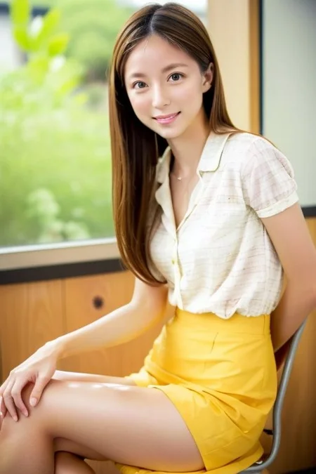 Classroom , Summer, University Teacher , office work formal dressing, Nsfw, A small breasts dark blonde hair asian Woman  ,fair skin, fFaceDetail , HDR,  normal body ratio, masterpiece, panties, nice ankles, small breasts, flat chest Different focal distance , Different poses