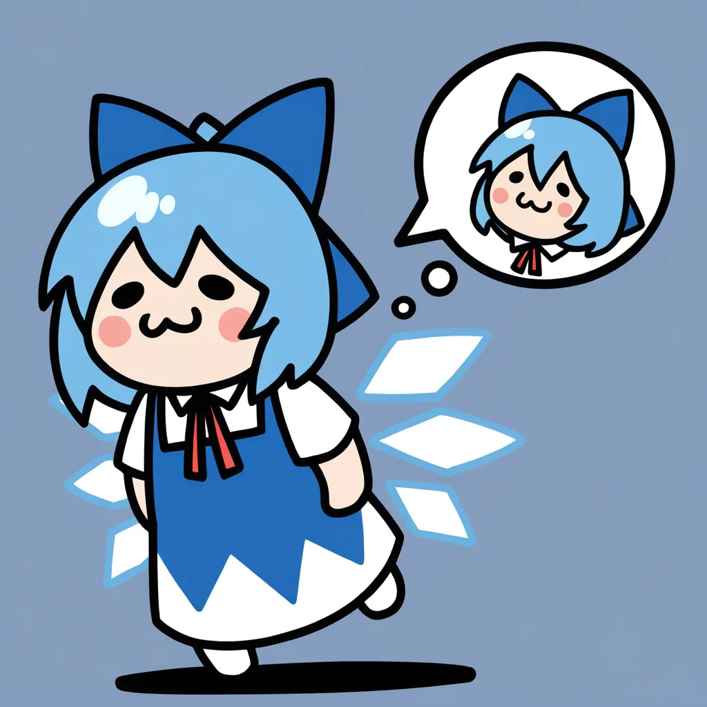 masterpiece,best quality,
yuridori,chibi,:3,<lora:yuridori_noob1:0.8>,
1girl, cirno,