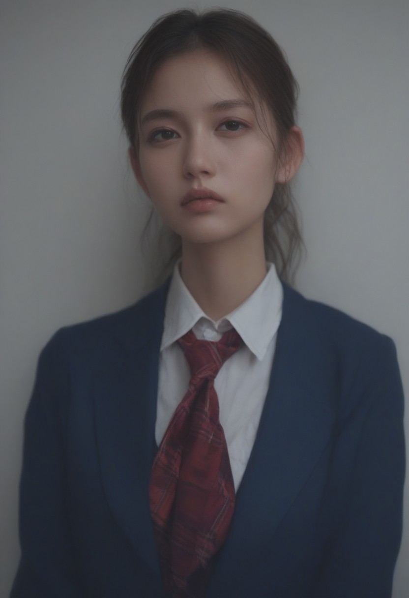 score_9, score_8_up, score_7_up, score_6_up, 1girl, JAPGIRL85@JP, school uniform