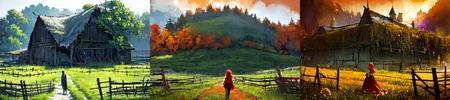 (otherworldly), highly insanely detailed, masterpiece, top quality, best quality, highres, 4k, 8k, RAW photo, (very aesthetic, beautiful and aesthetic), farm, fields, barn, fence, fantfa, <lora:FantasyFarm-10:1>,
1girl,
(__lazy-wildcards/char/haircolor__),
(__lazy-wildcards/dataset/background-color__),âââ