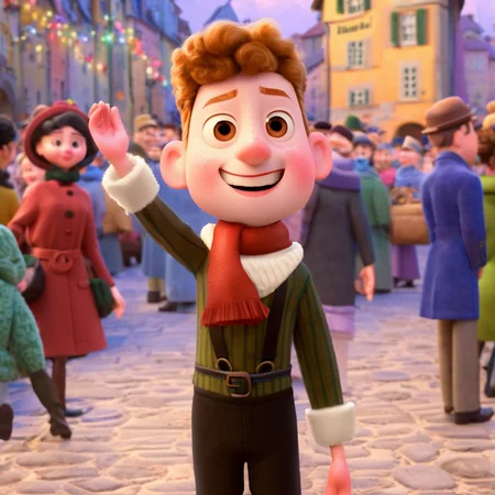 pixar style, german christmas festival <lora:PixarXL-000003:1>