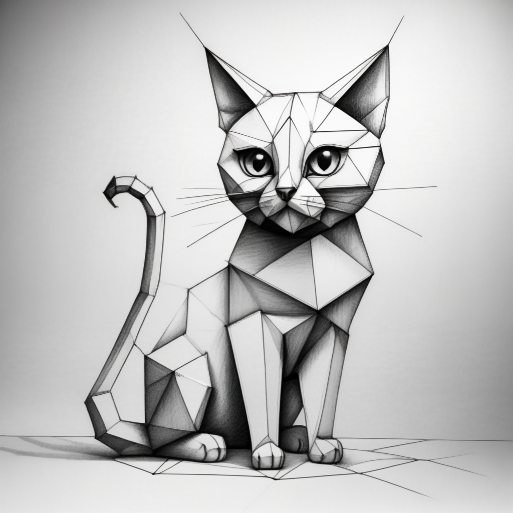 gformix geometric sketch cat with big eyes
 <lora:gformix:0.8>