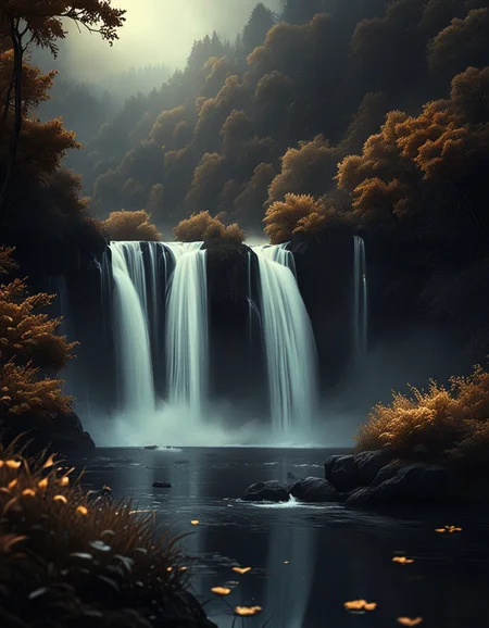 novuschroma style nature landscape with a waterfall <lora:137_novuschromaSXL_a2:1>, <lora:sdxl_lightning_8step_lora:1>