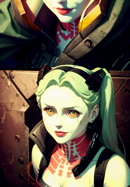<lora:cyberpunk_edgerunners:0.7>, Rebecca, 1girl, solo, portrait, smile,, (masterpiece, best quality, absurdres, detailed, ultra-detailed:1.3), (highly detailed, high quality:1.3)