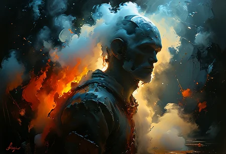 <lora:sdxl_lightning_8step_lora:1>, (style of Scott Naismith,, fantastical painting:1.6),  realistic, conceptualize the human existence of year 2100, what will our future be like, 
<lora:great_lighting:5> , great lighting,  <lora:zavy-cntrst-sdxl:1.3> , dark, chiaroscuro, low-key, <lora:fog_creatures_v4:0.4>, msfg, fog, smoke, made of fog, <lora:MHXL_Tri_Diffusion:0.6> ,MHXL ,<lora:MJ52:0.8> ,