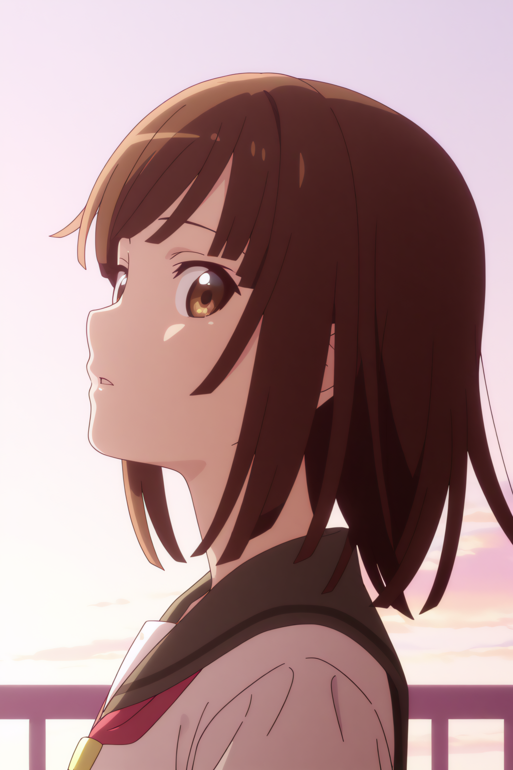 newest, upper body, OtoNadeko, school uniform, serafuku <lora:Monogatari_Series_-_Otonadeko_-_illustrious:0.8>
