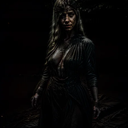 1girl, queen marika the eternal, elden ring, dress, <lora:torn:0.8>, torn clothes, cloth pieces, imperious facial expression, superiority, light smile, looking at viewer, flames, simple background, <lora:Queen Marika-v1.2.1-lc:1.1>, <lora:dark souls4:0.4>, <lora:add_detail:0.6>, very detailed, <lora:more_details:0.6>, <lora:JuggerCineXL2:0.6>, <lora:NsfwPovAllInOneLoraSdxl:0.5> <lora:epiCRealismHelper:0.5> <lora:nudify:0.5> <lora:sinfully_stylish_SDKL:0.5>, high quality, highres, masterpiece, best quality, 8k, intricate, detailed