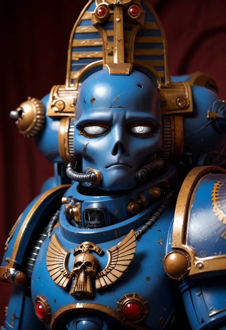 Score_9_up, absurdres, Source: GamesWorkshop, best quality, expressive eyes, perfect face, space marine, Thousand Sons Traitor Astartes Chapter, astartes helmet, mantisdetailerse, adddetails, GreyK40k, <lora:PeopleCountSliderLoRAv1:2.0>, <lora:warhammerAdeptus_v1:0.7>,