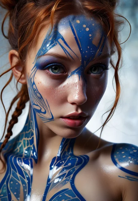 mysterious face with freckles, an exotic girl in tape clothing, fading background, alluring goddess, blacktapeprojekt, by Minjae Lee, Carne Griffiths, Emily Kell, Steve McCurry, Geoffroy Thoorens, Aaron Horkey, Jordan Grimmer, Greg Rutkowski, amazing depth, double exposure, surreal, geometric patterns, intricately detailed, bokeh, perfect balanced, deep fine borders, artistic photorealism , smooth, great masterwork by Suiras <lora:add-detail-xl:2> <lora:Double_Exposure:0.5>