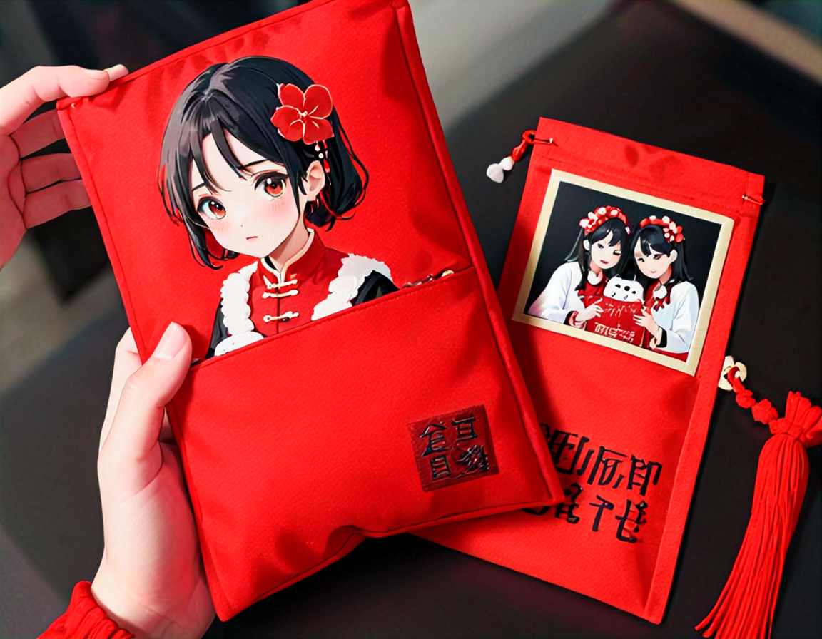 real photo, red pouch,  <lora:RedPouch-000004:1>