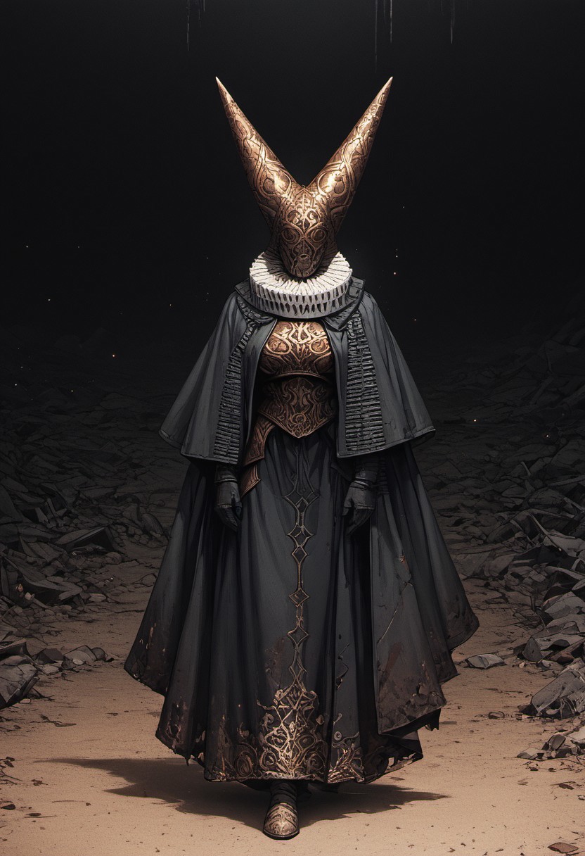 ((zPDXL3)), (SuperQuality:1.0) ~ (SuperQuality:1.2), score_9, score_8_up, score_8, Science Fiction, Star Wars, perfecteyes, ultra detailed, high resolution, high quality, masterpiece, intricate details, intricate body, intricate landscape, knva, Expressiveh, European Instagram Model, low light, muddy wasteland, No Man's Land, trenches,
BREAK
1girl, solo, source_cartoon, mature female, artillerywitch, helmet, neck ruff, cape, armor, looking at viewer, (closed mouth),