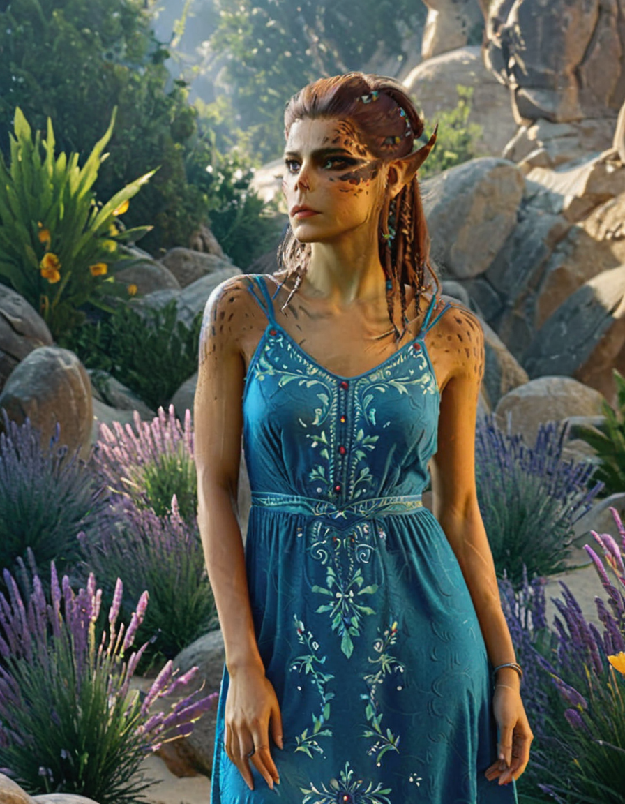 cinematic still woman, summer dress . emotional, harmonious, vignette, 4k epic detailed, shot on kodak, 35mm photo, sharp focus, high budget, cinemascope, moody, epic, gorgeous, film grain, grainy, woman, summer dress, cinematic, background, beautiful, crisp, focus, highly detailed, sparkling, intricate, cool colors, calm, epic composition, innocent, iconic, fine, complex, amazing detail, color, ambient light, dynamic, elegant, rich deep vibrant, symmetry, great, aesthetic, very inspirational, thought, professional, enhanced, passionate, unique, best