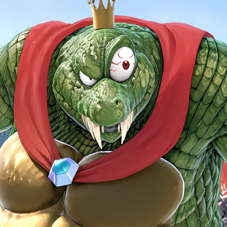 kingkroolXL closeup, <lora:King_K_Rool_XL:.8>, (anime, masterpiece, intricate:1.3), (best quality, hires textures, high detail:1.2), (4k),(incredibly detailed:1.4),UHD, 8K, ultra detailed
