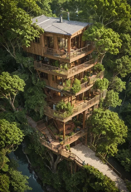 (A treehouse on the coast hangs over the cliff:1.4),
(First-person perspective, emphasizing depth of field, rich light and shadow,
Master architectural style, modern design, fashion design, future design:1.3),
(Large Files, Ultra Realistic, 4k, 8K, 16k, FHD, HD, VFX, Perfect, Photography, composition, Architecture Sales Photography, Architecture Competition, Ultra High Resolution, Cinematography, High Resolution Image:1.2),
(building|door|window|stairs|balcony|wall|brick|eaves_details,
Street|Landscape|Foliage|Pedestrian|Vehicle_Details,
metal|glass|wood|stone|cement|brick|textile_texture:0.5),
great lighting, clear, Architecture sketch, treehouse, stacked