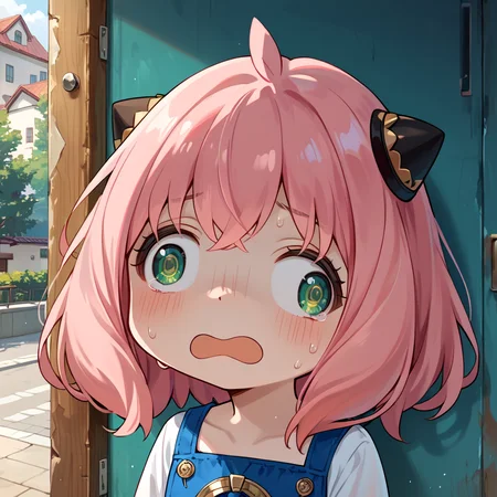 <lora:TraumatizedGotoh_pdxl_Incrs_v1>,@ @,shaded face,<lora:Anya_Forger_-_Spy_x_Family_PonyXL:0.8>,An_ya,score_9,score_8_up,score_7_up,
(masterpiece),(best quality),(highly detailed),(ultra-detailed),cowboy_shot,looking_at_viewer,
child,An_ya,pink hair,green eyes,arms_crossed,
<lora:detailed_notrigger:0.7>,<lora:is_pretty:0.4>,is pretty,
<lora:MJ52:0.6>,<lora:OMG-Is-DucHaiten_v1.0:0.5>,<lora:zKWzuiNDB9hAzDo9ytXWa:0.6>,chibi,animation,flustered,sweat,scared,