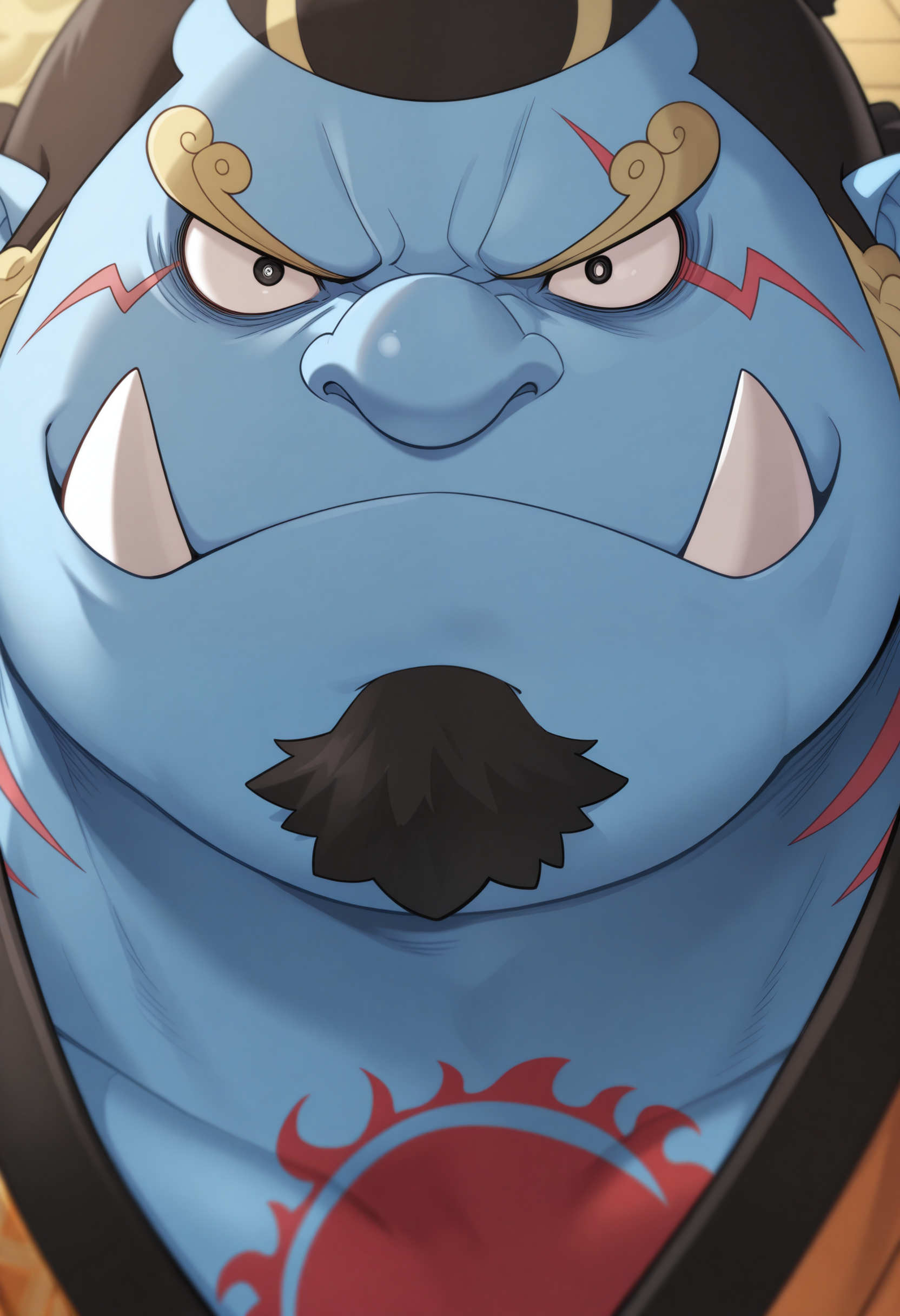 masterpiece, best quality, amazing quality, solo, 1boy, kimono, JinbeOP, close-up