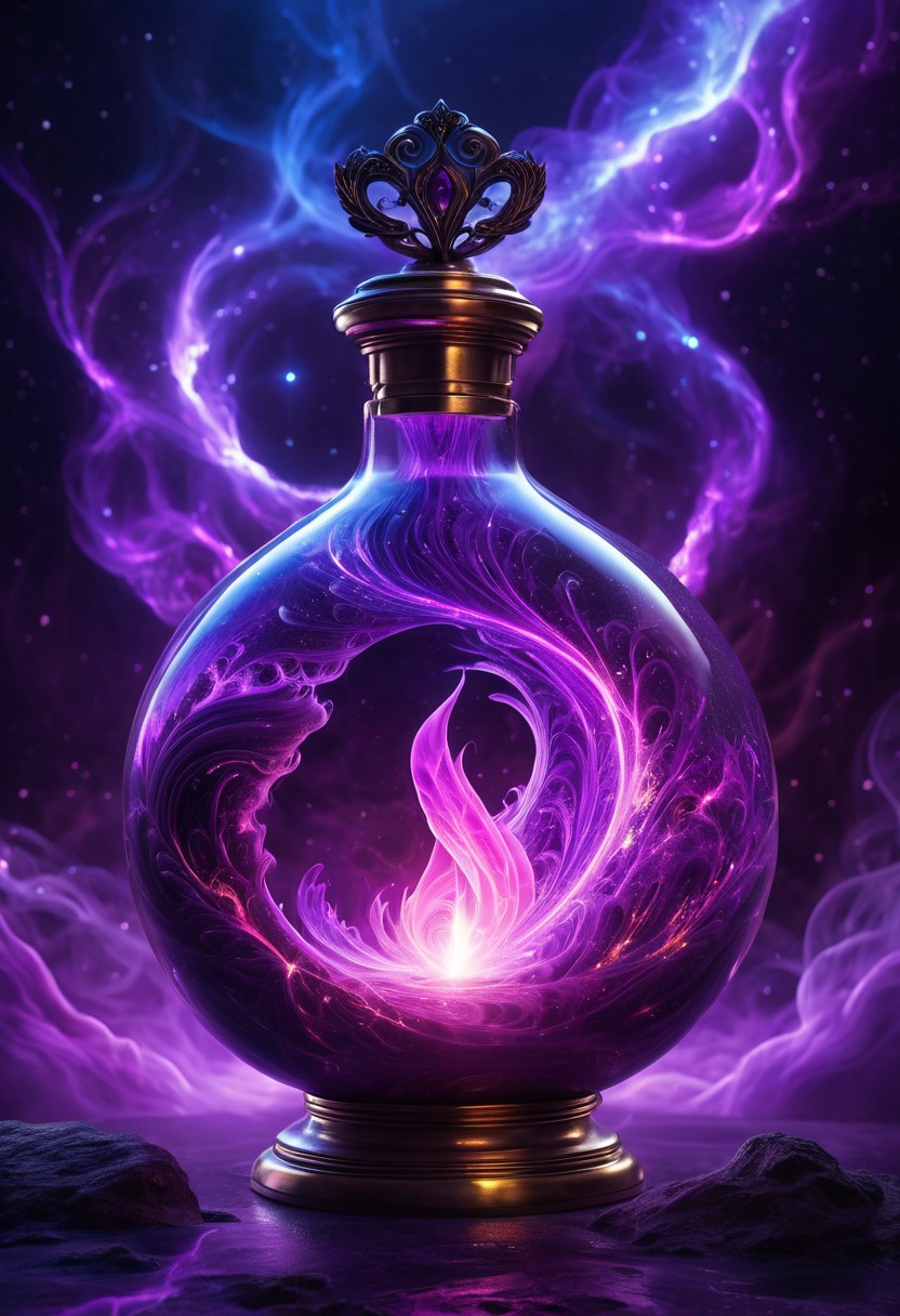 Score_9, Score_8, high_def, highest_quality, 8k, best_quality, masterpiece, photorealistic, magic_potion, ornate_glass_bottle, neon_pink, neon_purple, swirling_ethereal_mist, glowing_runes, wax_seal, ancient_symbols, intricate_patterns, potion_glow, luminous_liquid, dynamic_reflections, intense_magical_shimmer, highly_detailed, fantasy_essence, bubbling_liquid, radiant_glow, metallic_filigree, floating_stardust, arcane_energy, crackling_energy, glowing_aura, mystical_fog, glowing_motes, raw_power, cosmic_energy, surreal_glow, vibrant_colors, dramatic_lighting, cinematic_effects, ultra_realistic, hyper_detailed, magical_atmosphere, otherworldly_essence, glowing_particles, radiant_aura, divine_energy, epic_scale, cosmic_wonder, intense_focus, surreal_beauty, fantasy_art, glowing_highlights, intricate_details, mesmerizing_glow, ultra_vivid, hyper_realistic, magical_power, ethereal_light, cosmic_glow, surreal_fantasy, ultra_detailed, vibrant_glow, cinematic_lighting, intense_emotion, epic_fantasy, surreal_magic, ultra_vivid_colors, hyper_realistic_details, cosmic_magic, divine_glow, surreal_energy, ultra_detailed_art,