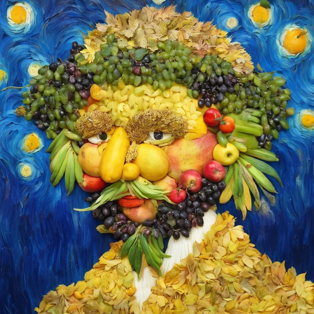 <lora:SDXL_Fruits_Sa_May:1>  made from fruits, a Van Gogh