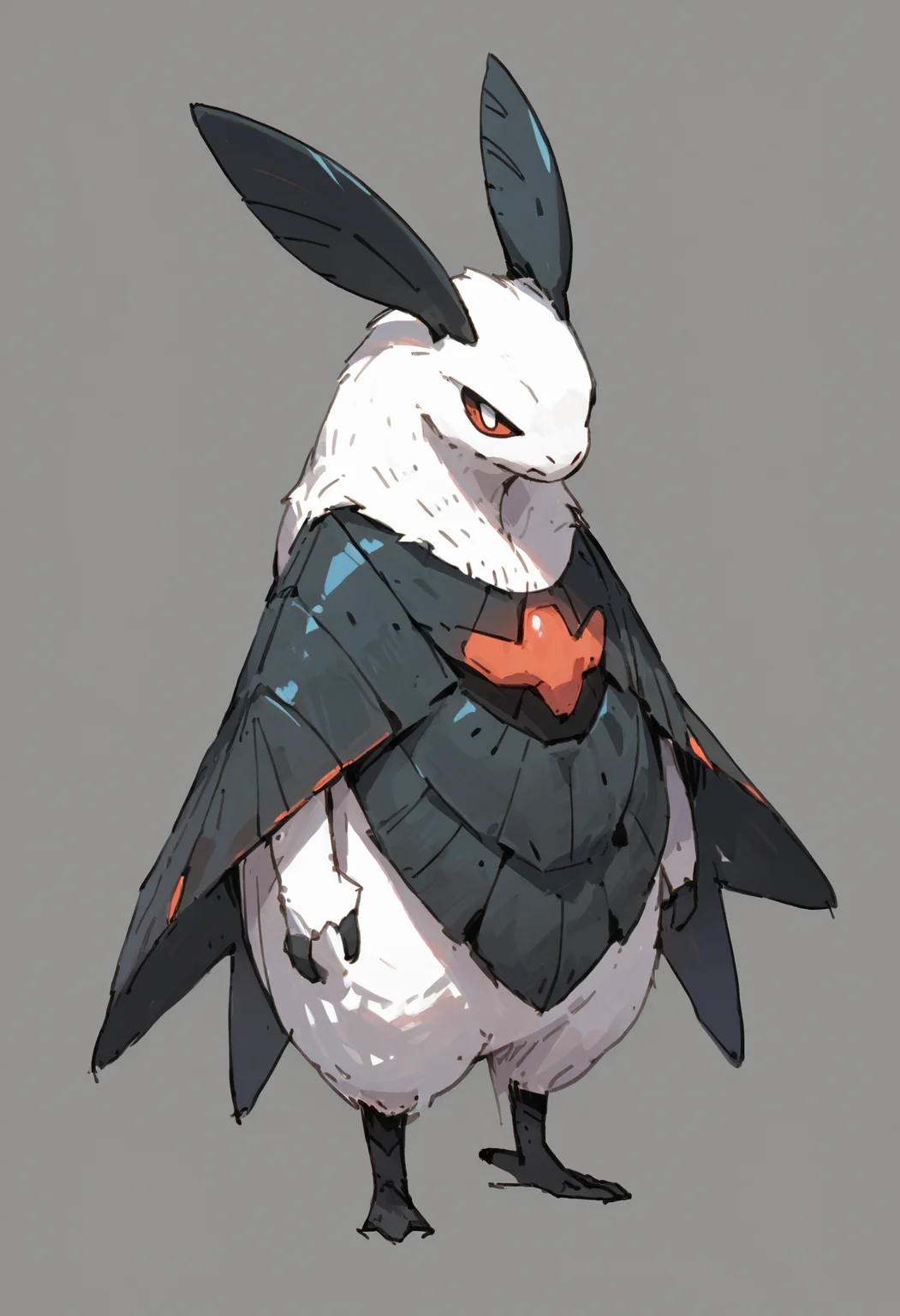 score_9, score_8_up, score_7_up, score_6_up, score_5_up, score_4_up,
<lora:FlatAndGritV2:1> fl4tgr1t,
, solo, simple background, white background, closed mouth, standing, full body, grey background, pokemon (creature), no humans, animal, animal focus, white fur
