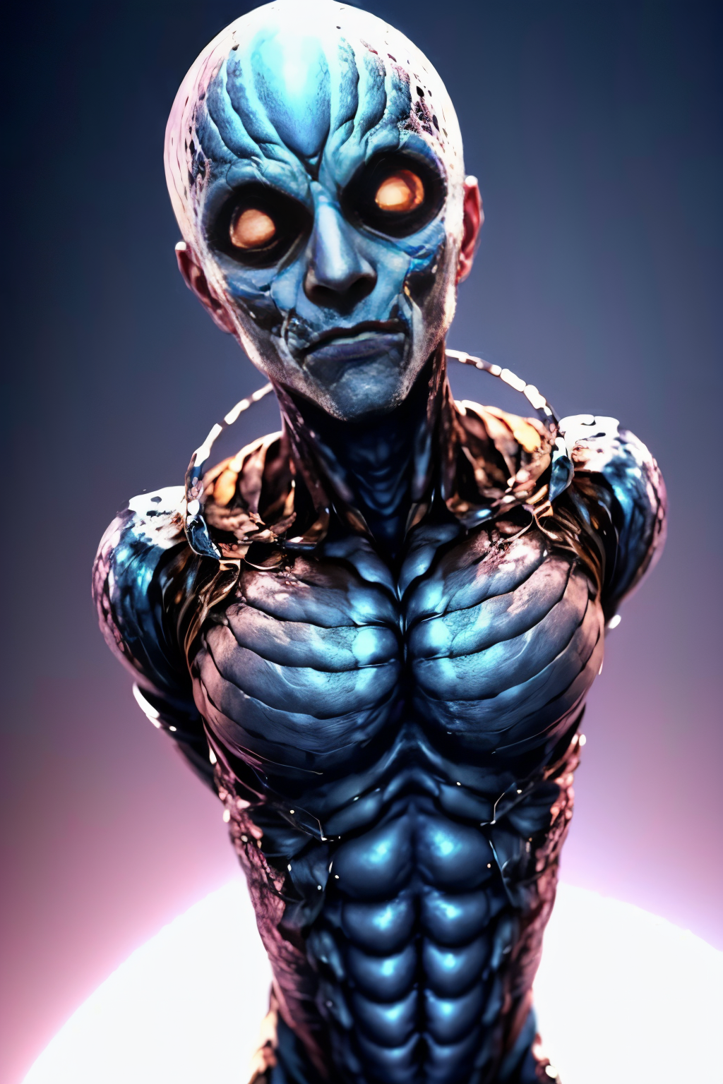 man,  gradient_background, air_bubble, looking_at_viewer, bald, colored_sclera, extra_eyes, <lora:EdobMonsterMale2_v2.0:0.8>