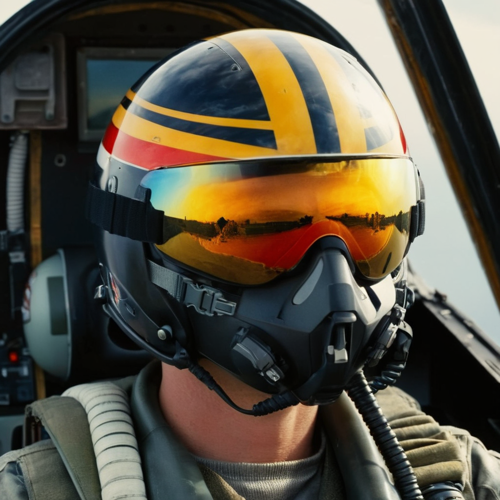 UHD, 4k, ultra detailed, cinematic, a photograph of  <lora:Cinematic Hollywood Film:1.5>
Epic Creative Scene from top gun movie a pilot man in a helmet and goggles is sitting in a fighter's cockpit Cinematic Hollywood Film Style, epic, beautiful lighting, inpsiring