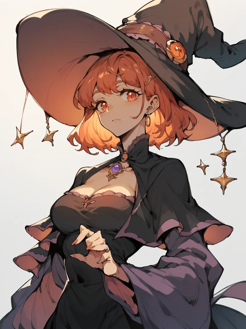 score_9, score_8_up, score_7_up, score_6_up, score_5_up, <lora:DemizuPosukaXLP:0.7> demizuposuka, 1girl, curvy, dress, cute, solo, portrait, witch