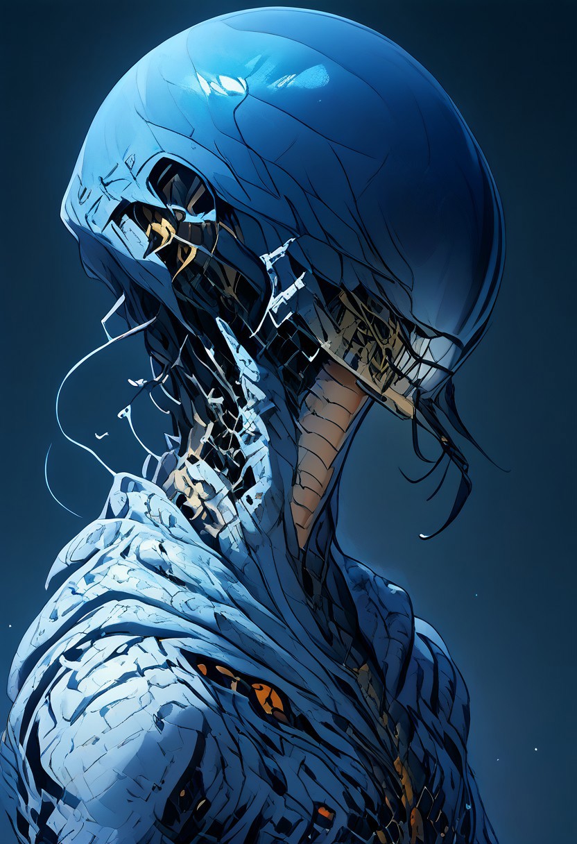 score_9, score_8_up, score_7_up, best quality, robot man, solo, mcnm, tactical helmet, teeth parts, yellow Streamlined tactical armor, armor made of snake scales, snake scales,
snake_hybrid, snake scale patterned, standing, complementary color background, mix of colors psychedelic background,SCLPT, sculpture style,realistic,snake_hybrid.marble skin,armor made of snake scales
