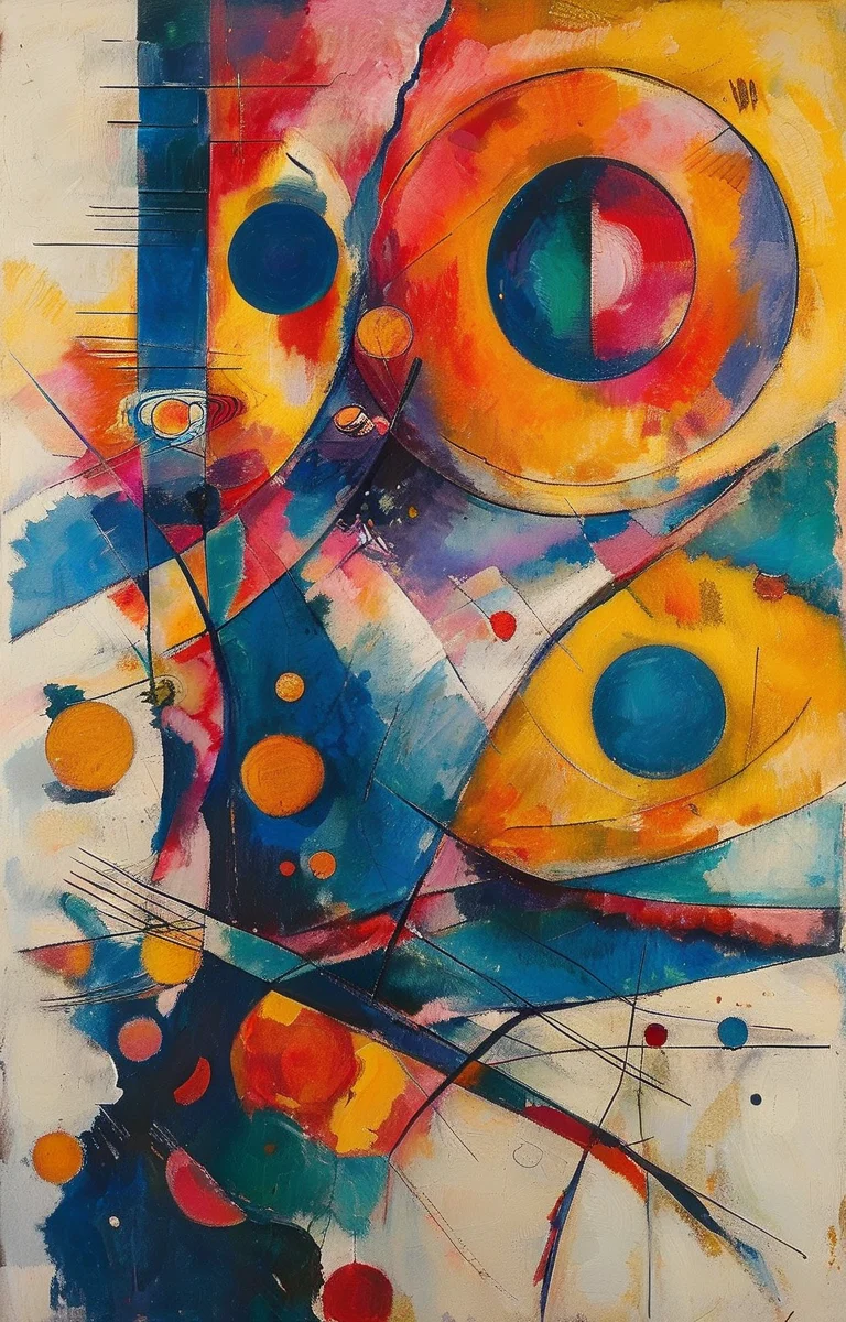 masterpiece,best quality,<lora:tbh287-sdxl:0.9>,illustration,style of Wassily Kandinsky portrait of noble man