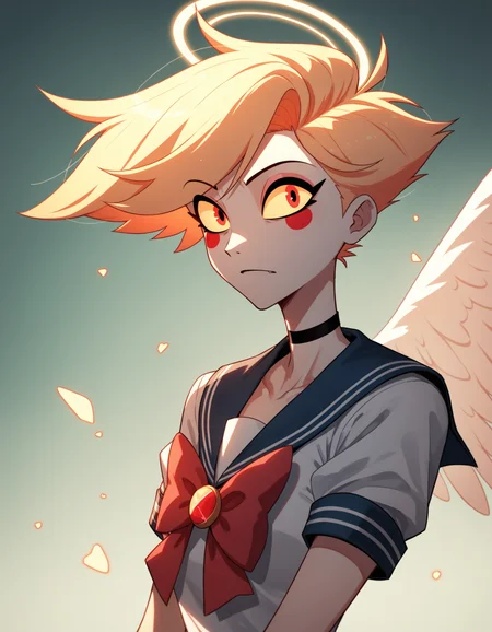Angel Dust wearing a Sailor Senshi Uniform, HashbinPnyXL